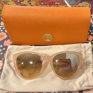 Tory Burch sunglasses! Like new (worn only twice) & still with protector case.